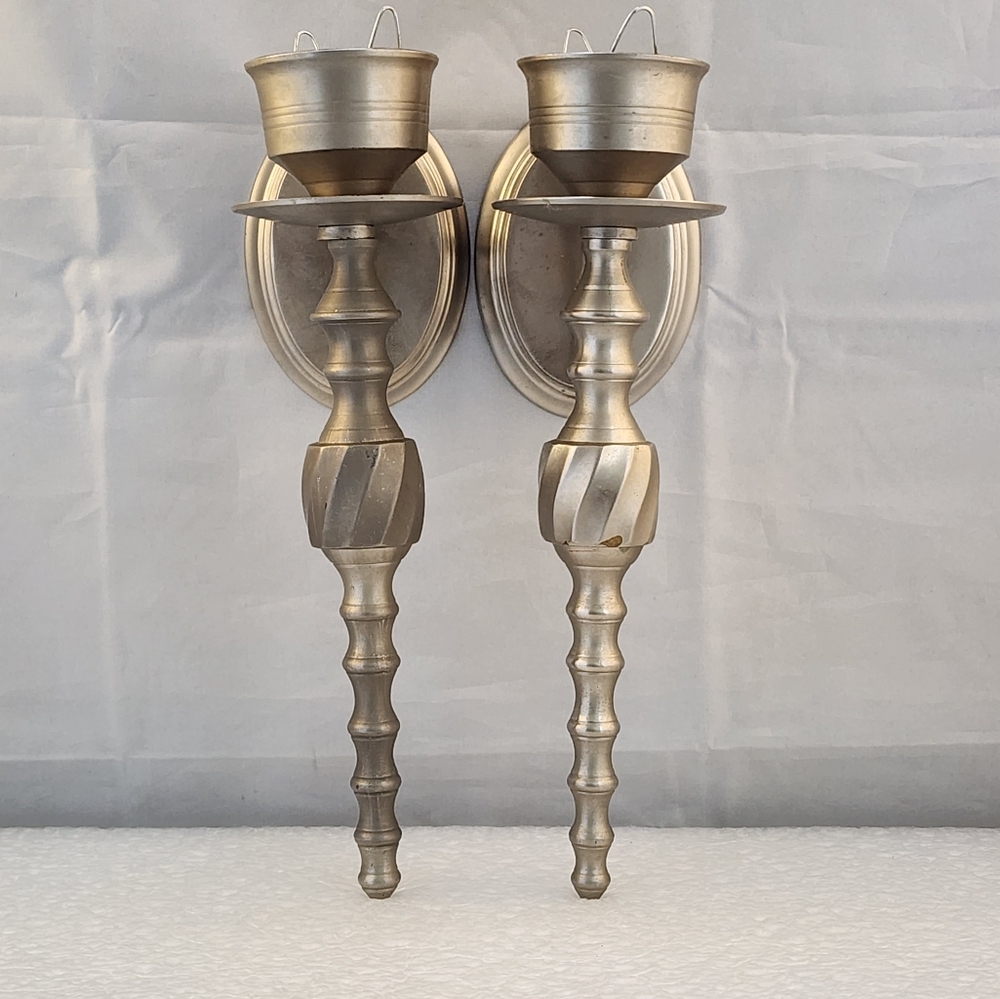 Set of Two Wall Sconce Candle Holders